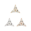 Buddha Jewelry Press Fit 3 Little Pears CZ Gold Piercing Jewelry > Press Fit Buddha Jewelry   