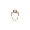 Buddha Jewelry Press Fit Halston Opal Gold Piercing Jewelry > Press Fit Buddha Jewelry Rose Gold  