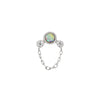 Buddha Jewelry Press Fit Halston Opal Gold Piercing Jewelry > Press Fit Buddha Jewelry White Gold  
