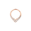 Buddha Jewelry Rise + Shine Clicker CZ Gold Piercing Jewelry > Clicker Buddha Jewelry Rose Gold 3/8" 