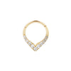 Buddha Jewelry Rise + Shine Clicker CZ Gold Piercing Jewelry > Clicker Buddha Jewelry Yellow Gold 3/8" 