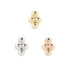 Buddha Jewelry Press Fit 4 Bead Cluster Gold Piercing Jewelry > Press Fit Buddha Jewelry   