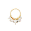 Buddha Jewelry Elite Clicker CZ Gold Piercing Jewelry > Clicker Buddha Jewelry Yellow Gold 3/8" 