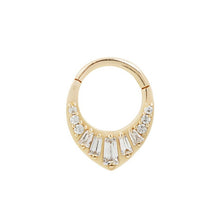  Buddha Jewelry Prism Clicker CZ Gold Piercing Jewelry > Clicker Buddha Jewelry Yellow Gold 3/8" 