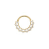 Buddha Jewelry Obsessed Clicker CZ Gold Piercing Jewelry > Clicker Buddha Jewelry Yellow Gold 3/8" 