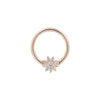 Buddha Jewelry Eloise Seam Ring CZ Gold Piercing Jewelry > Seam Ring Buddha Jewelry Rose Gold  