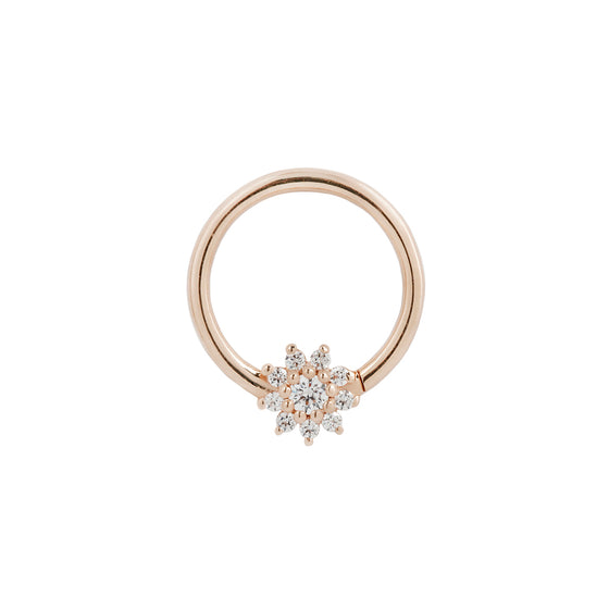 Buddha Jewelry Eloise Seam Ring CZ Gold Piercing Jewelry > Seam Ring Buddha Jewelry Rose Gold  