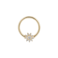  Buddha Jewelry Eloise Seam Ring CZ Gold Piercing Jewelry > Seam Ring Buddha Jewelry Yellow Gold  
