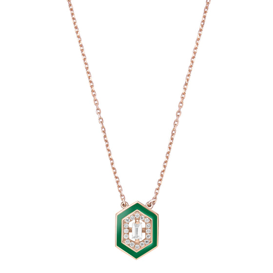Art Deco enamel necklace – Maison Mohs