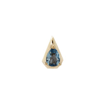  Buddha Jewelry Press Fit Alaia London Blue Topaz Gold Piercing Jewelry > Press Fit Buddha Jewelry Yellow Gold  