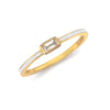 Nora Kogan Audrey White Finger Ring Diamond Gold Finger Rings Nora Kogan Size 6  