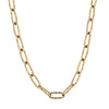 Doves by Doron Paloma Fancy Paperclip Chain Necklace Gold Necklaces Doves by Doron Paloma   