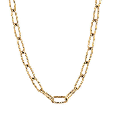 Doves by Doron Paloma Fancy Paperclip Chain Necklace Gold Necklaces Doves by Doron Paloma   