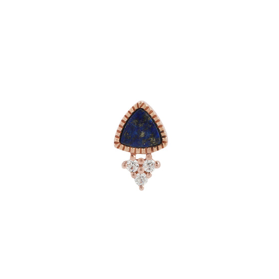 Buddha Jewelry Press Fit Backstage Pass Lapis Gold Piercing Jewelry > Press Fit Buddha Jewelry Rose Gold