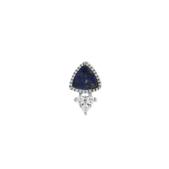 Buddha Jewelry Press Fit Backstage Pass Lapis Gold Piercing Jewelry > Press Fit Buddha Jewelry White Gold