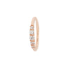 Buddha Jewelry Brigitte Seam Ring Side-Set CZ Gold Piercing Jewelry > Seam Ring Buddha Jewelry Rose Gold  