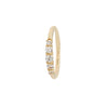 Buddha Jewelry Brigitte Seam Ring Side-Set CZ Gold Piercing Jewelry > Seam Ring Buddha Jewelry Yellow Gold  