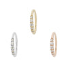 Buddha Jewelry Brigitte Seam Ring Side-Set CZ Gold Piercing Jewelry > Seam Ring Buddha Jewelry   