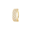 Buddha Jewelry Brilliant Clicker CZ Gold Piercing Jewelry > Clicker Buddha Jewelry Yellow Gold 5/16" 