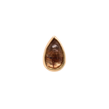  BVLA Threaded Low Pro Bezel Cab Pear Rutilated Quartz Gold Piercing Jewelry > Threaded End Body Vision Los Angeles   