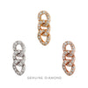 Buddha Jewelry Press Fit Chainlink Diamond Gold Piercing Jewelry > Press Fit Buddha Jewelry