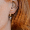 Sarah Graham Chroma Small Hoop Earrings Hex Diamond Gold Earrings-Standard Sarah Graham   