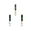 Buddha Jewelry Press Fit Crave Moss Agate Gold Piercing Jewelry > Press Fit Buddha Jewelry