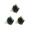 Buddha Jewelry Press Fit Elicit Moss Agate Gold Piercing Jewelry > Press Fit Buddha Jewelry   