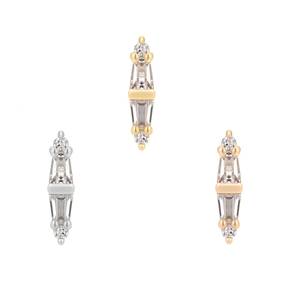 Buddha Jewelry Press Fit Essential CZ Gold Piercing Jewelry > Press Fit Gold Buddha Jewelry   