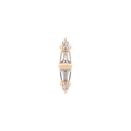 Buddha Jewelry Press Fit Essential CZ Gold Piercing Jewelry > Press Fit Gold Buddha Jewelry Rose Gold  