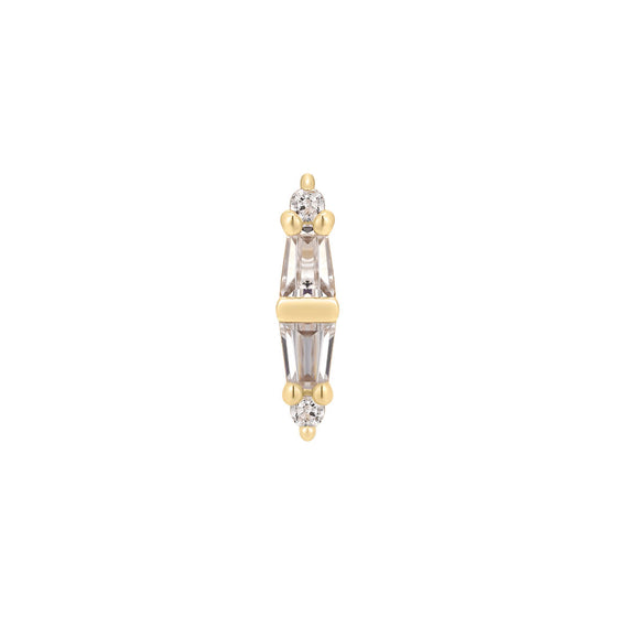 Buddha Jewelry Press Fit Essential CZ Gold Piercing Jewelry > Press Fit Gold Buddha Jewelry Yellow Gold  