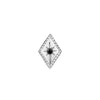 Buddha Jewelry Press Fit Etoile Black Diamond Gold Piercing Jewelry > Press Fit Buddha Jewelry White Gold