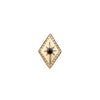 Buddha Jewelry Press Fit Etoile Black Diamond Gold Piercing Jewelry > Press Fit Buddha Jewelry Yellow Gold