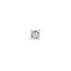 Buddha Jewelry Press Fit Prong Gem Tanzanite Gold Piercing Jewelry > Press Fit Gold Buddha Jewelry Yellow Gold  