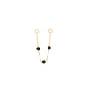 Buddha Jewelry 3 Bead Agate Chain Gold Piercing Jewelry > Chain Buddha Jewelry Yellow Gold  