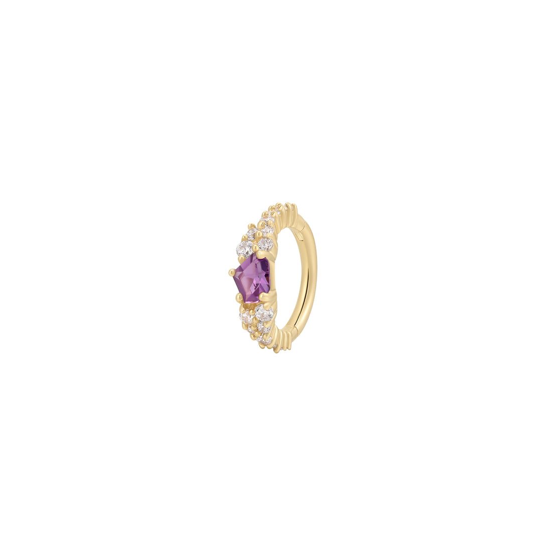  Buddha Jewelry Inspiration Clicker Amethyst Gold Piercing Jewelry > Clicker Buddha Jewelry Rose Gold