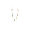 Buddha Jewelry 3 Bezel London Blue Topaz Chain Gold Piercing Jewelry > Chain Buddha Jewelry Yellow Gold  