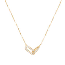  RION x Buddha Jewelry Double Link Necklace Diamond Gold Necklaces RION x Buddha Jewelry   