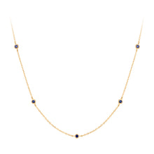  RION x Buddha Jewelry Insight Necklace Blue Sapphire Gold Necklaces RION x Buddha Jewelry   