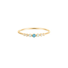  RION x Buddha Jewelry Elsa Finger Ring London Blue Topaz Gold Finger Rings RION x Buddha Jewelry   