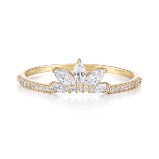 RION x Buddha Jewelry Valentina Finger Ring Diamond Gold Finger Rings RION x Buddha Jewelry   