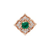 Buddha Jewelry Press Fit Grace Green Spinel Gold Piercing Jewelry > Press Fit Buddha Jewelry Rose Gold  