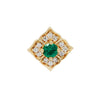 Buddha Jewelry Press Fit Grace Green Spinel Gold Piercing Jewelry > Press Fit Buddha Jewelry Yellow Gold  