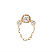 Buddha Jewelry Press Fit Halston CZ Gold Piercing Jewelry > Press Fit Buddha Jewelry Yellow Gold