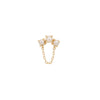 Buddha Jewelry Press Fit Halston Pearl Gold Piercing Jewelry > Press Fit Gold Buddha Jewelry Yellow Gold  