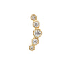 Buddha Jewelry Press Fit Infinity CZ Gold Piercing Jewelry > Press Fit Gold Buddha Jewelry Yellow Gold  