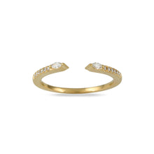  Doves by Doron Paloma Open Band Marquise Diamond Finger Ring Gold Finger Rings Doves by Doron Paloma   