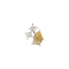 Buddha Jewelry Press Fit Lyra Rutilated Quartz Gold Piercing Jewelry > Press Fit Buddha Jewelry White Gold  