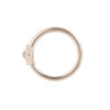 Buddha Jewelry Mae Seam Ring Side-Set CZ Gold Piercing Jewelry > Seam Ring Buddha Jewelry   
