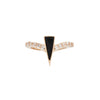 Buddha Jewelry Mikah Clicker Black Spinel Gold Piercing Jewelry > Clicker Buddha Jewelry Rose Gold  